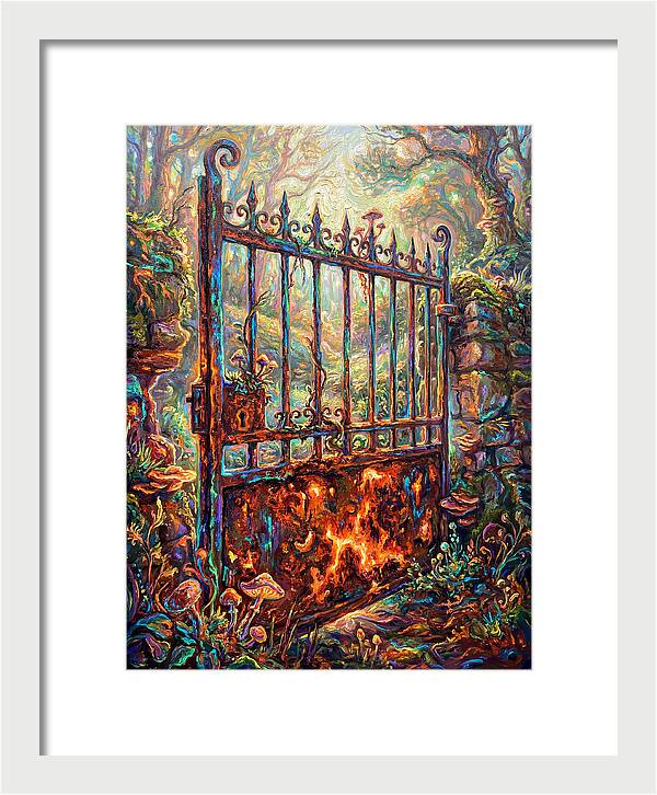 Rusty Gate In Forest