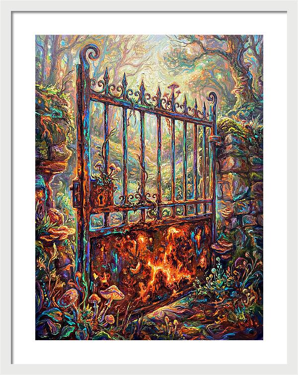 Rusty Gate In Forest