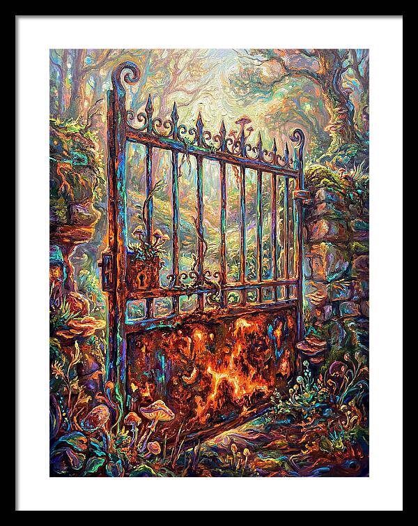 Rusty Gate In Forest