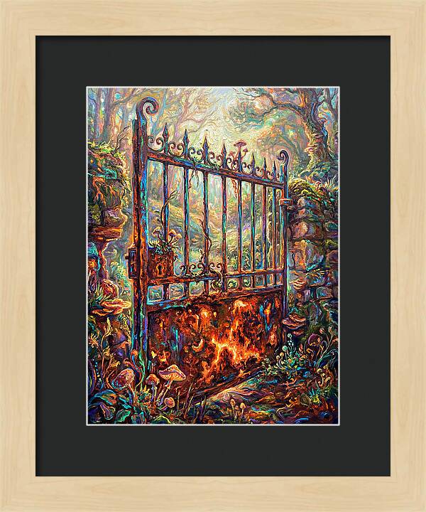 Rusty Gate In Forest