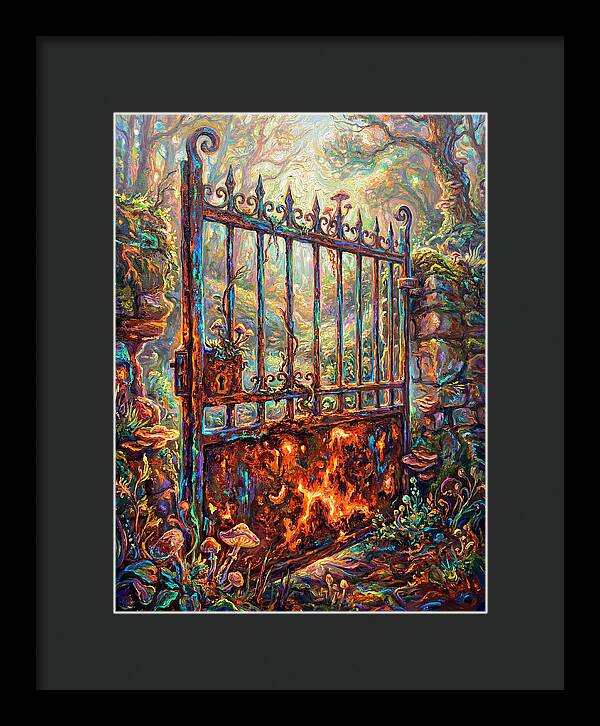 Rusty Gate In Forest