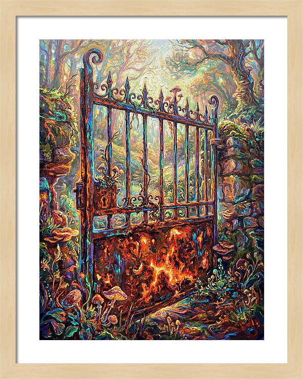 Rusty Gate In Forest