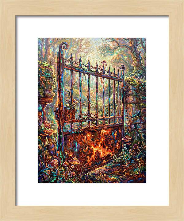 Rusty Gate In Forest