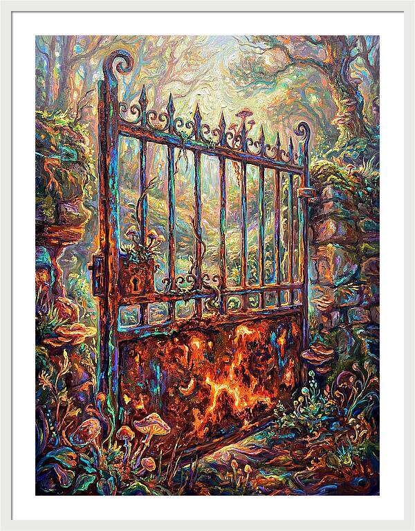 Rusty Gate In Forest