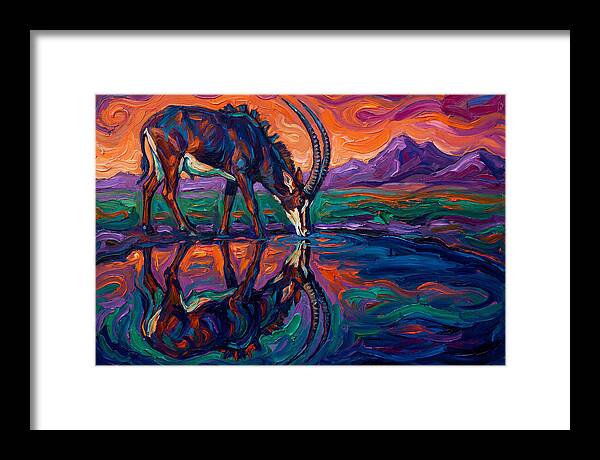 Sable Antelope Reflection