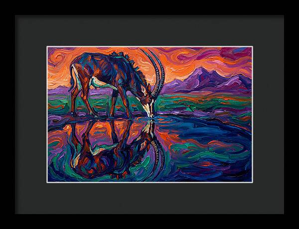 Sable Antelope Reflection