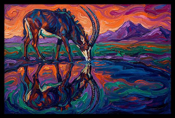 Sable Antelope Reflection