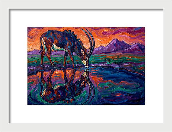 Sable Antelope Reflection