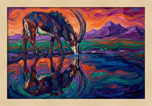 Sable Antelope Reflection