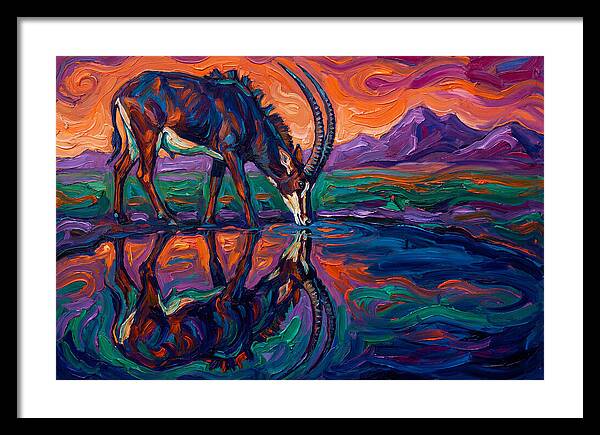 Sable Antelope Reflection