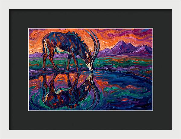 Sable Antelope Reflection