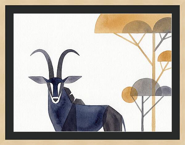Sable Antelope Silhouette