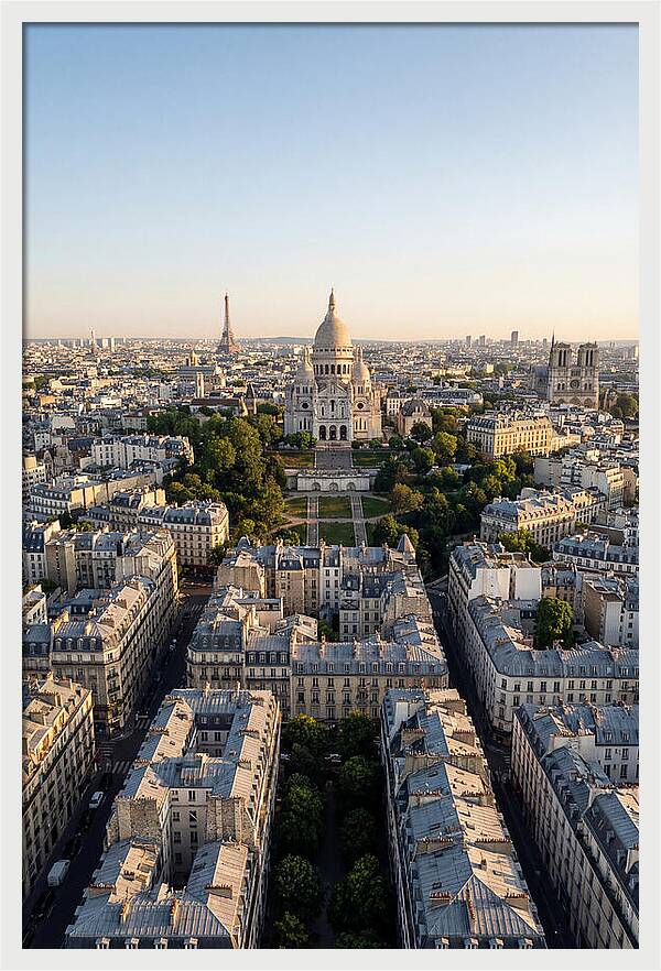 Sacre Coeur Overlooking Paris