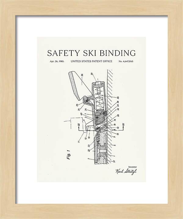 Safety Ski Binding Minimalist Patent Us4647065a