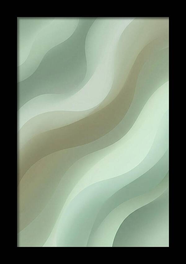 Sage Dusty Green Waves