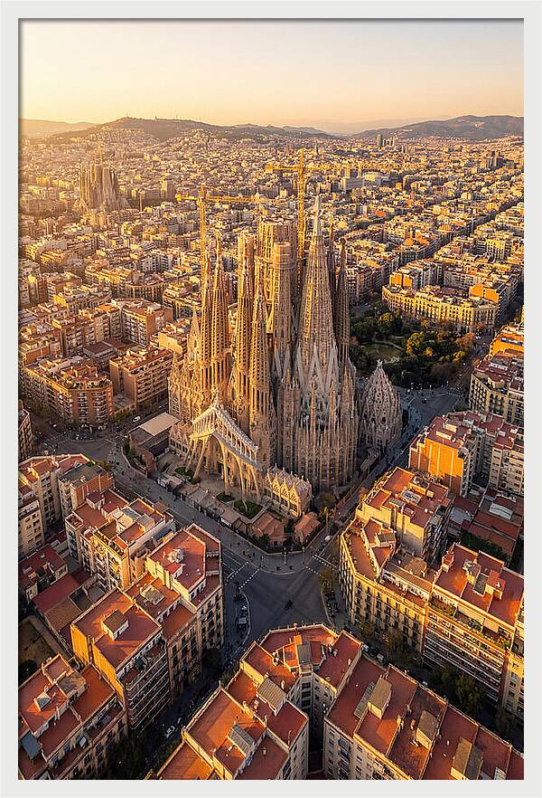 Sagrada Familia At Sunset