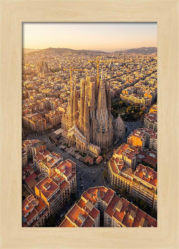 Sagrada Familia At Sunset