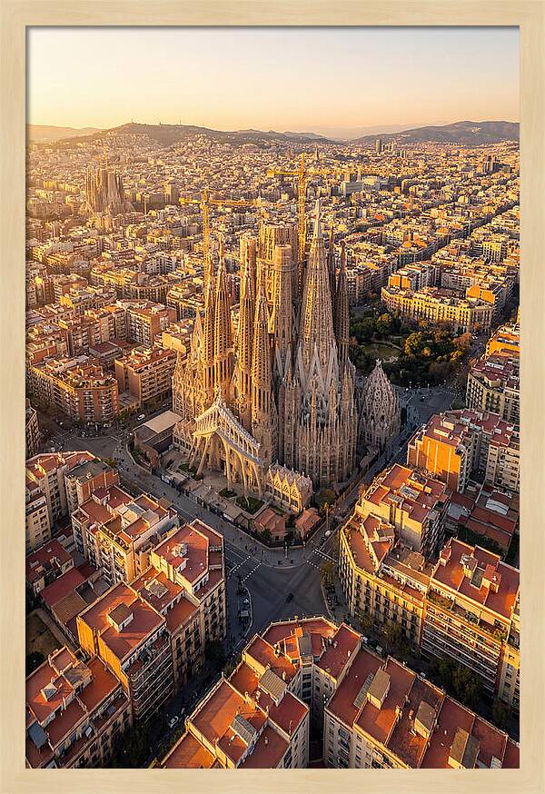 Sagrada Familia At Sunset