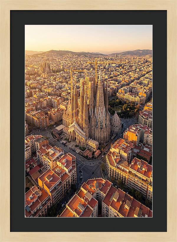 Sagrada Familia At Sunset