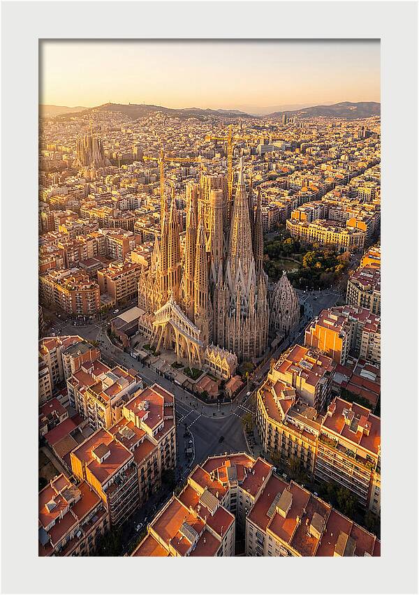 Sagrada Familia At Sunset