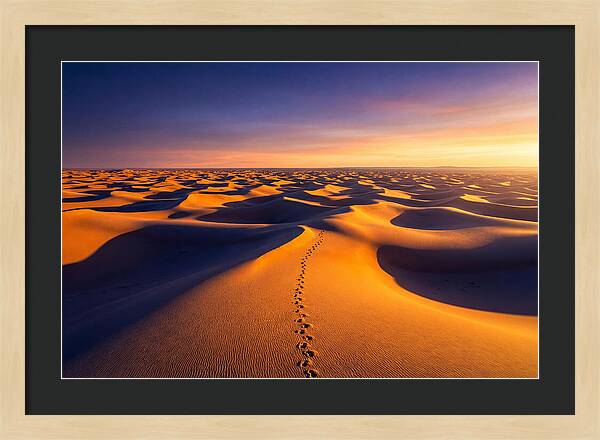 Sahara Desert Sunrise Serenity