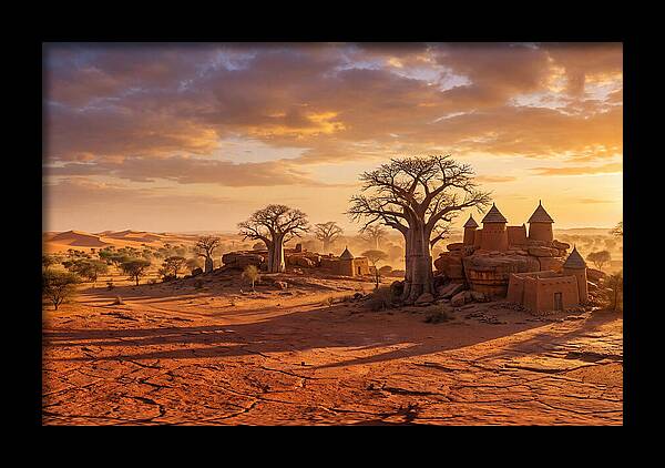 Sahel Landscape At Golden Hour