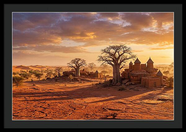 Sahel Landscape At Golden Hour
