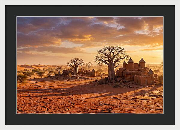Sahel Landscape At Golden Hour
