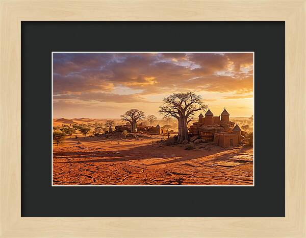 Sahel Landscape At Golden Hour