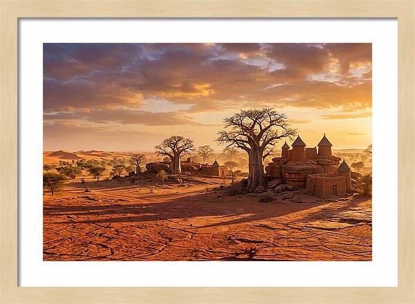 Sahel Landscape At Golden Hour