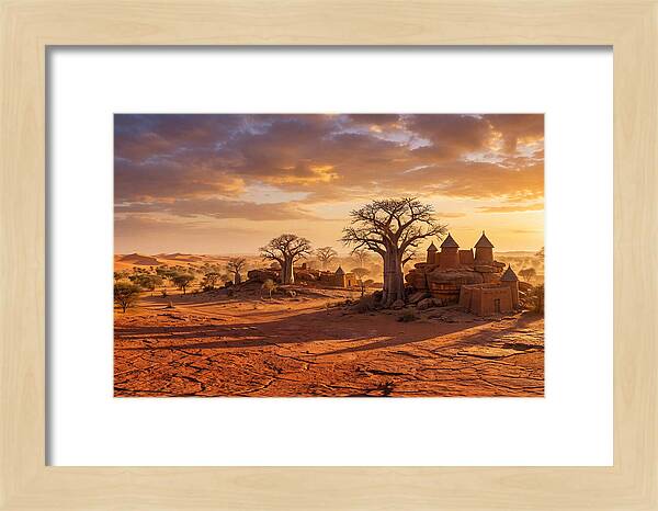Sahel Landscape At Golden Hour