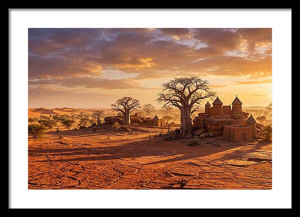 Sahel Landscape At Golden Hour