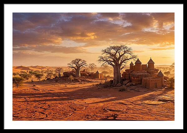 Sahel Landscape At Golden Hour