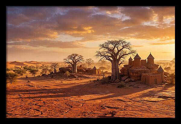 Sahel Landscape At Golden Hour