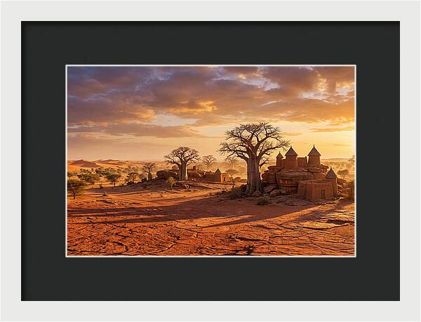 Sahel Landscape At Golden Hour