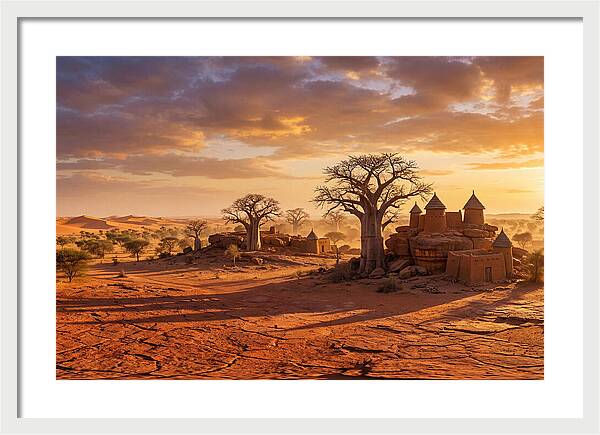 Sahel Landscape At Golden Hour