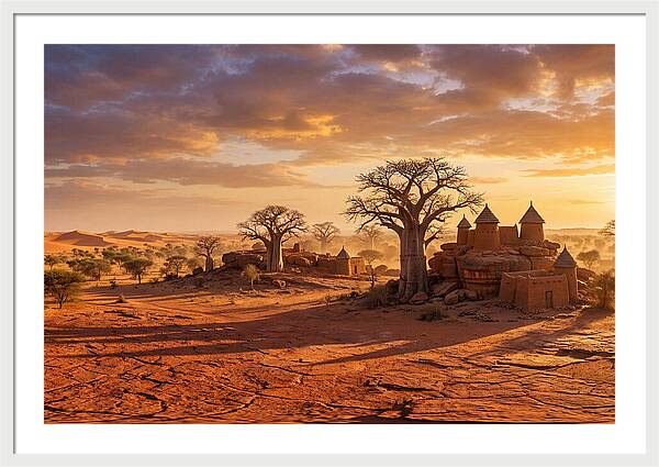 Sahel Landscape At Golden Hour