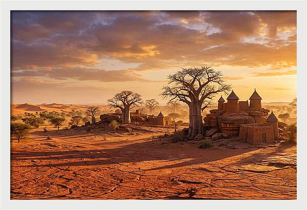 Sahel Landscape At Golden Hour