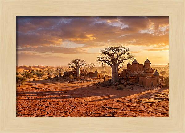 Sahel Landscape At Golden Hour