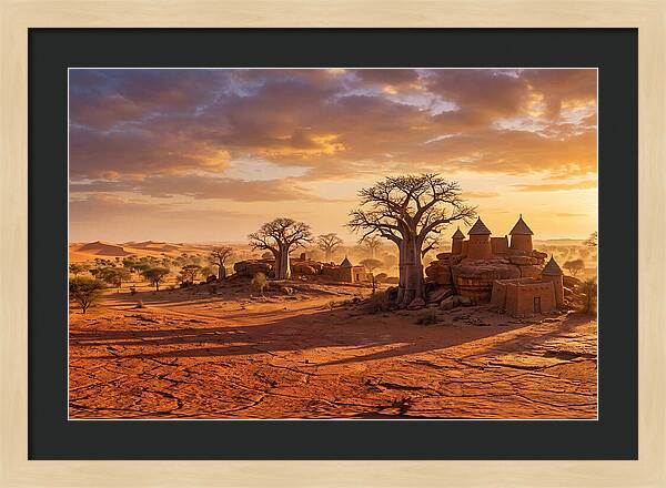 Sahel Landscape At Golden Hour