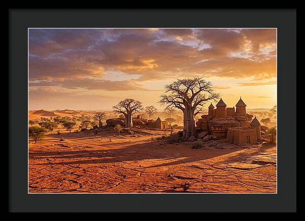 Sahel Landscape At Golden Hour