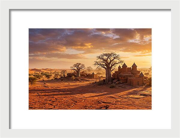 Sahel Landscape At Golden Hour