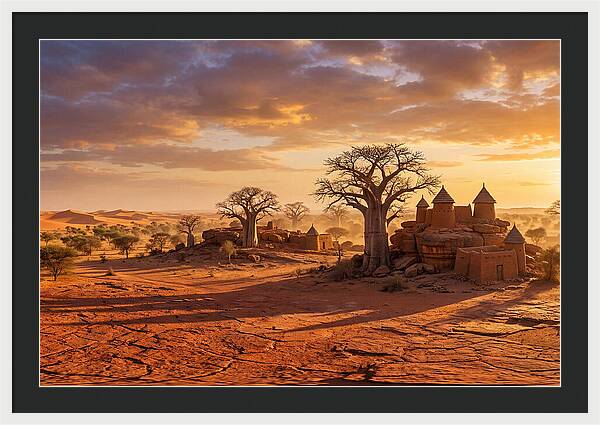 Sahel Landscape At Golden Hour