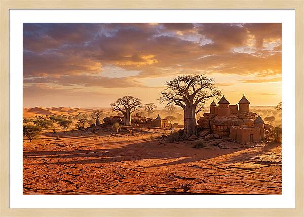 Sahel Landscape At Golden Hour