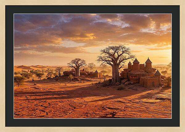 Sahel Landscape At Golden Hour