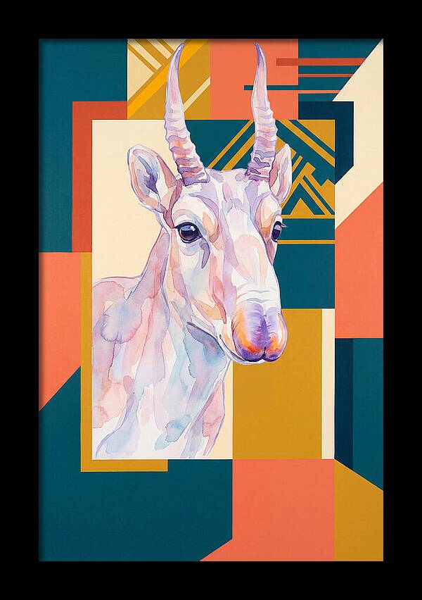 Saiga Antelope Portrait