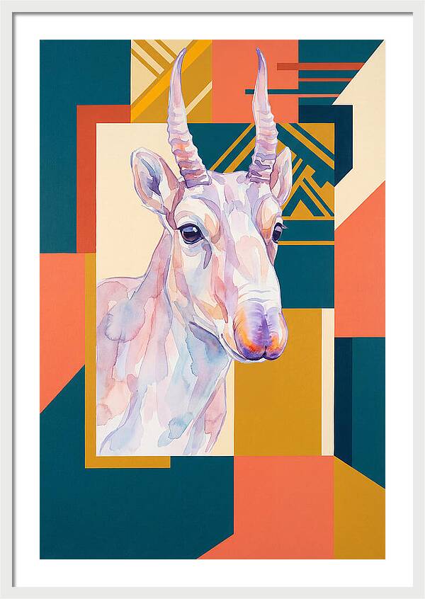 Saiga Antelope Portrait