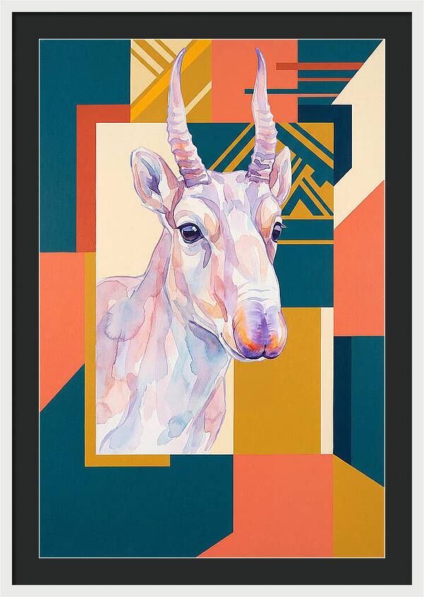Saiga Antelope Portrait