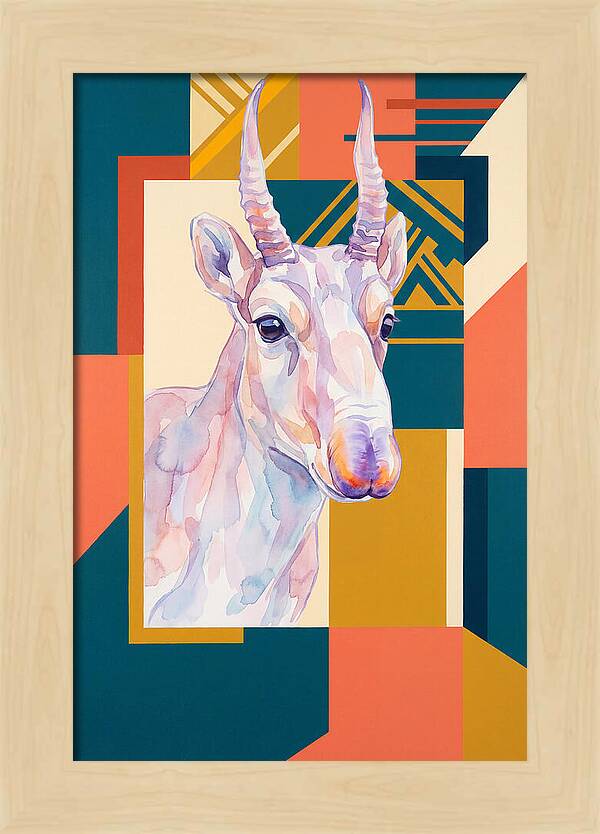 Saiga Antelope Portrait