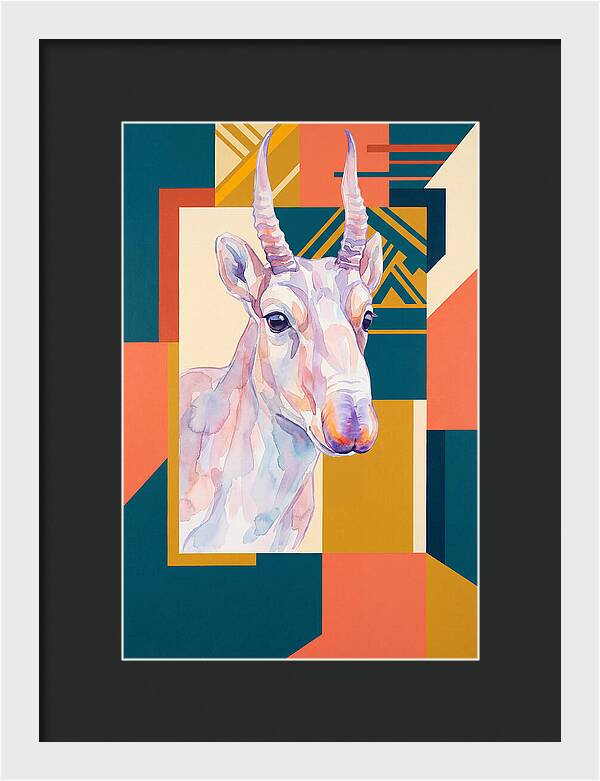 Saiga Antelope Portrait